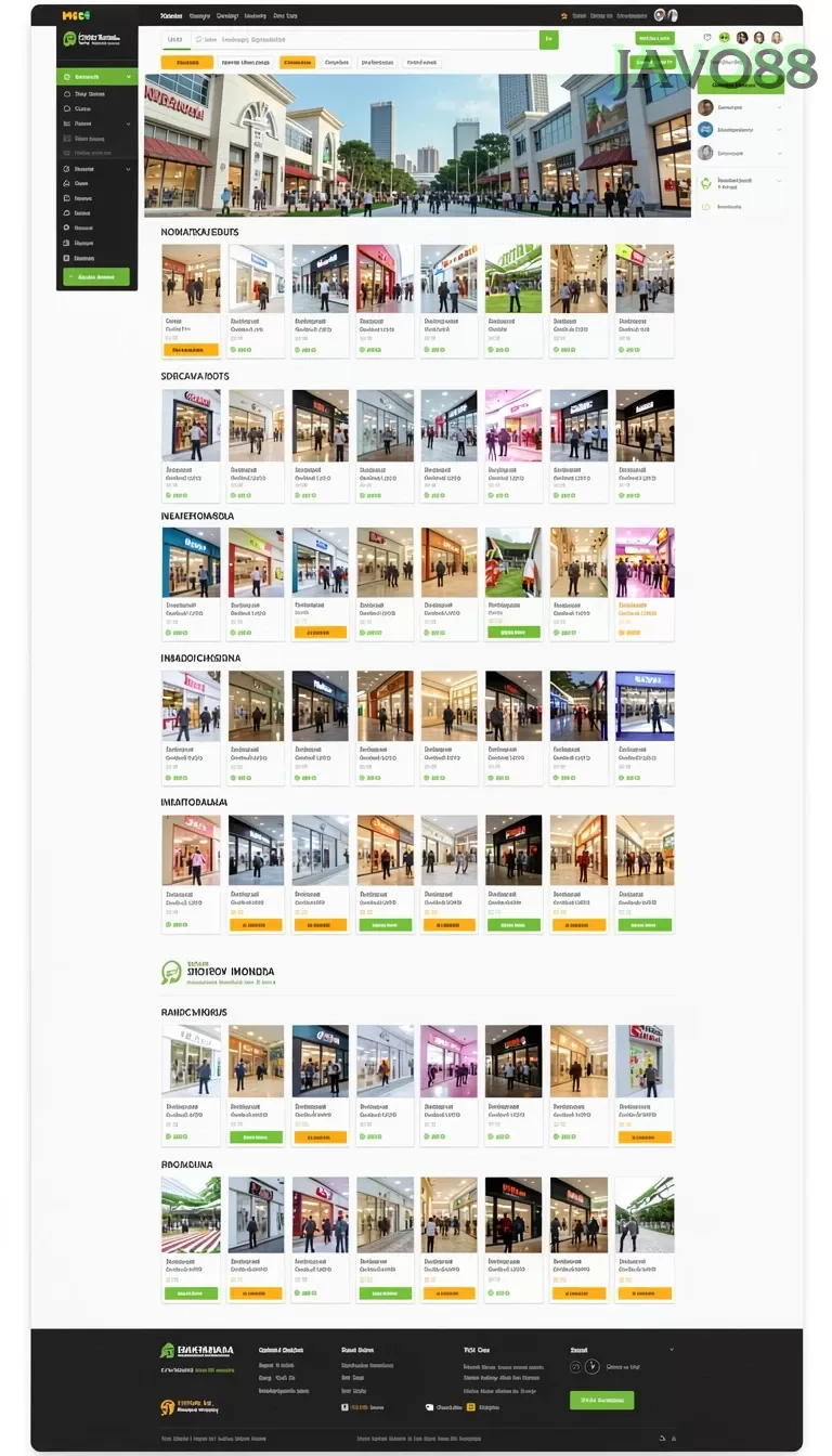 Cuplikan layar RR33 — menu navigasi