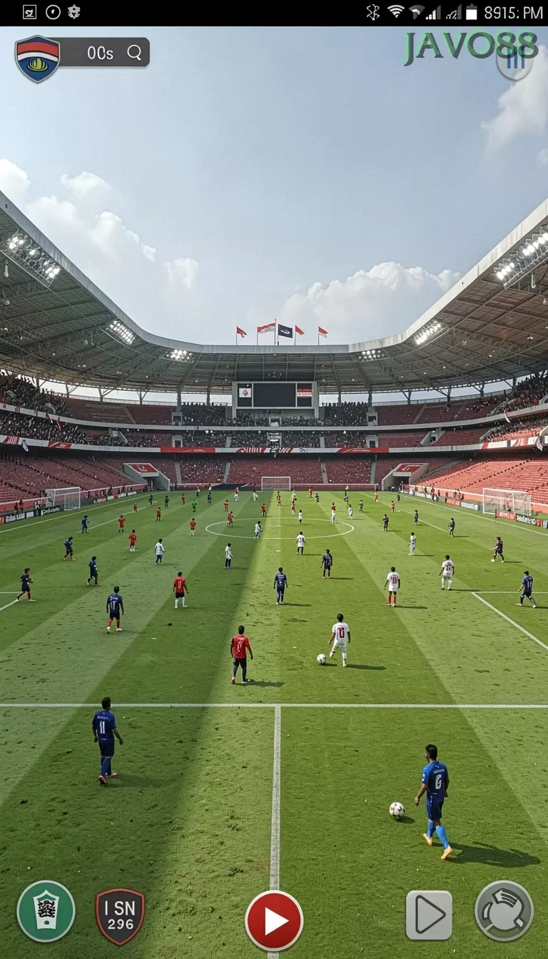 Cuplikan layar PARISBOLA — menu navigasi