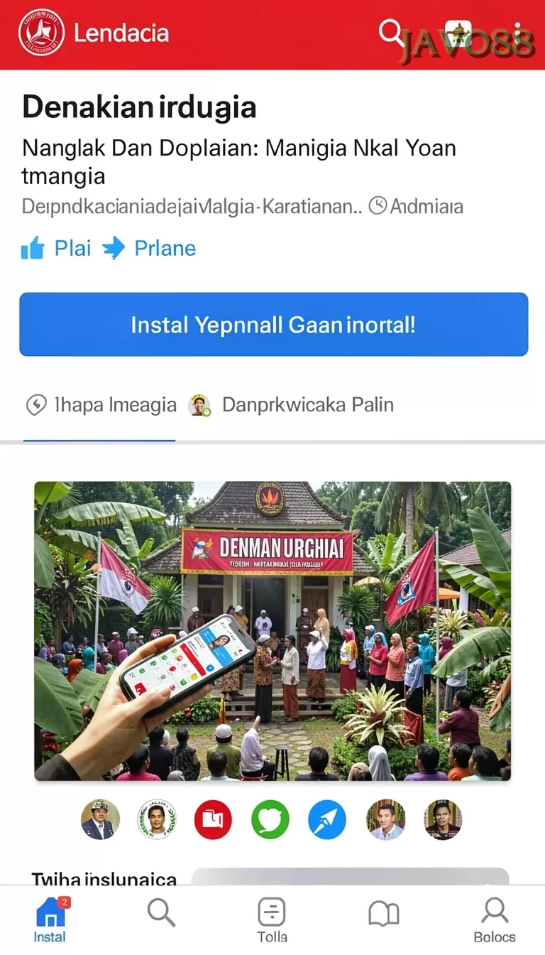 Cuplikan layar GENDUT188 — menu navigasi