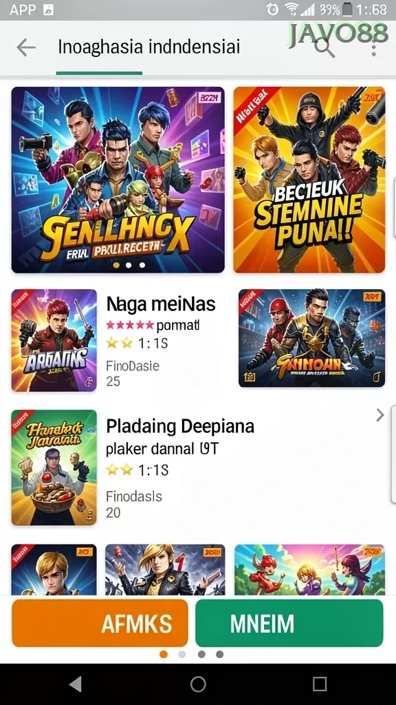 Cuplikan layar RR33 — halaman utama