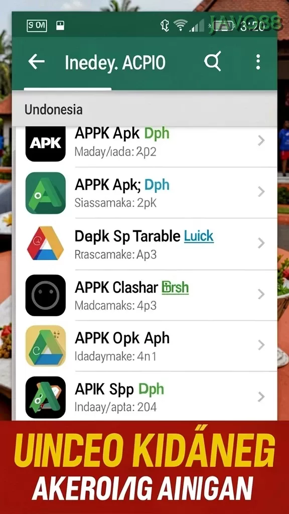 Cuplikan layar PARISBOLA — aktivitas